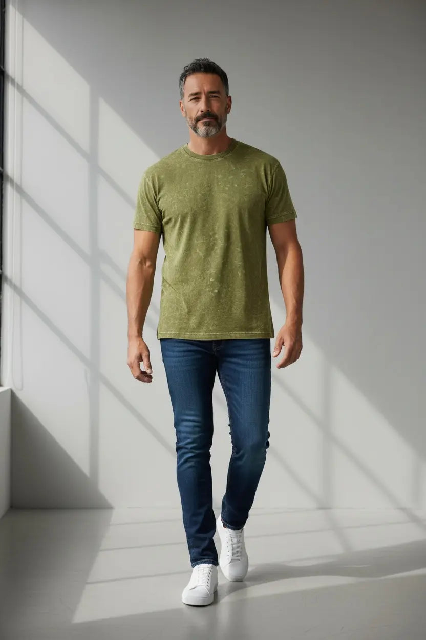 Olive Acid Wash VYNWOLF