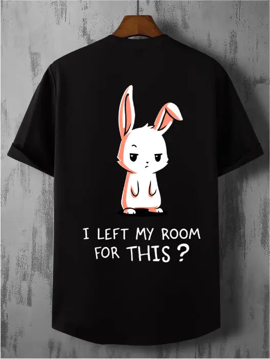 I Left My Room For This Bunny Oversized T-Shirt