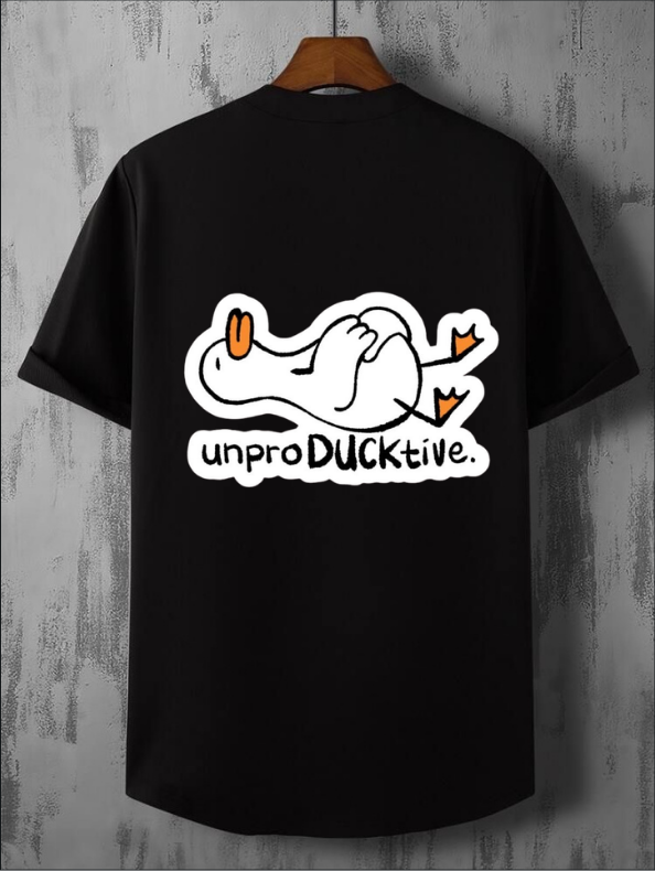 Unproductive - Quack Oversized T-Shirt | Vynwolf