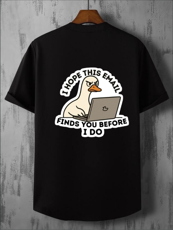 HR Email Oversized T-Shirt | VYNWOLF