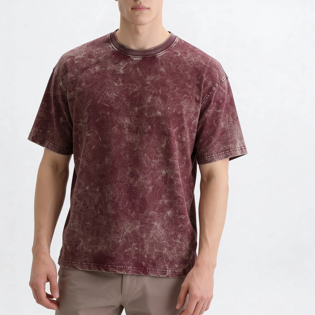 Chestnut Acid Wash T-shirt vynwolf