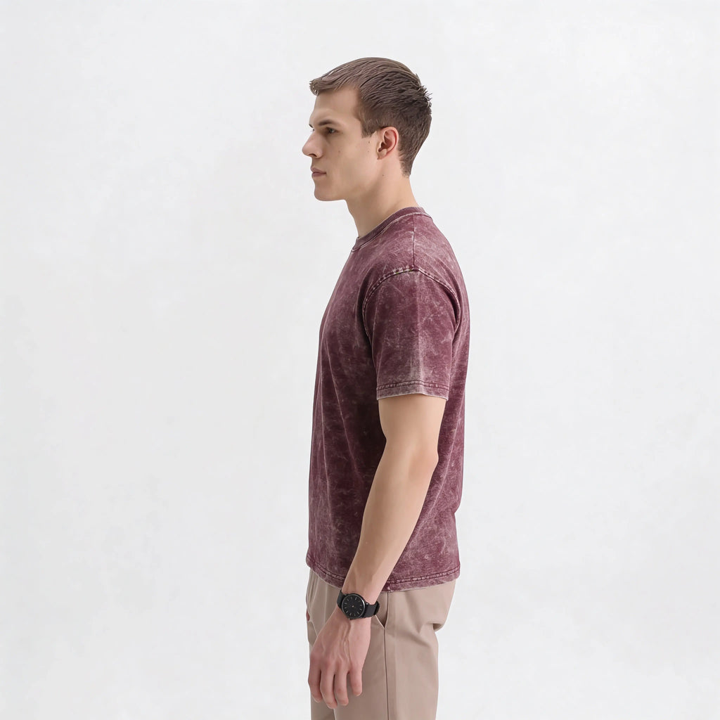 Chestnut Acid Wash T-shirt vynwolf