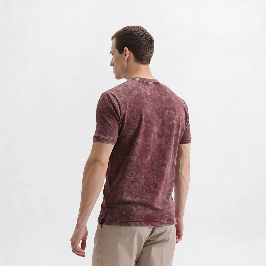 Chestnut Acid Wash T-shirt vynwolf