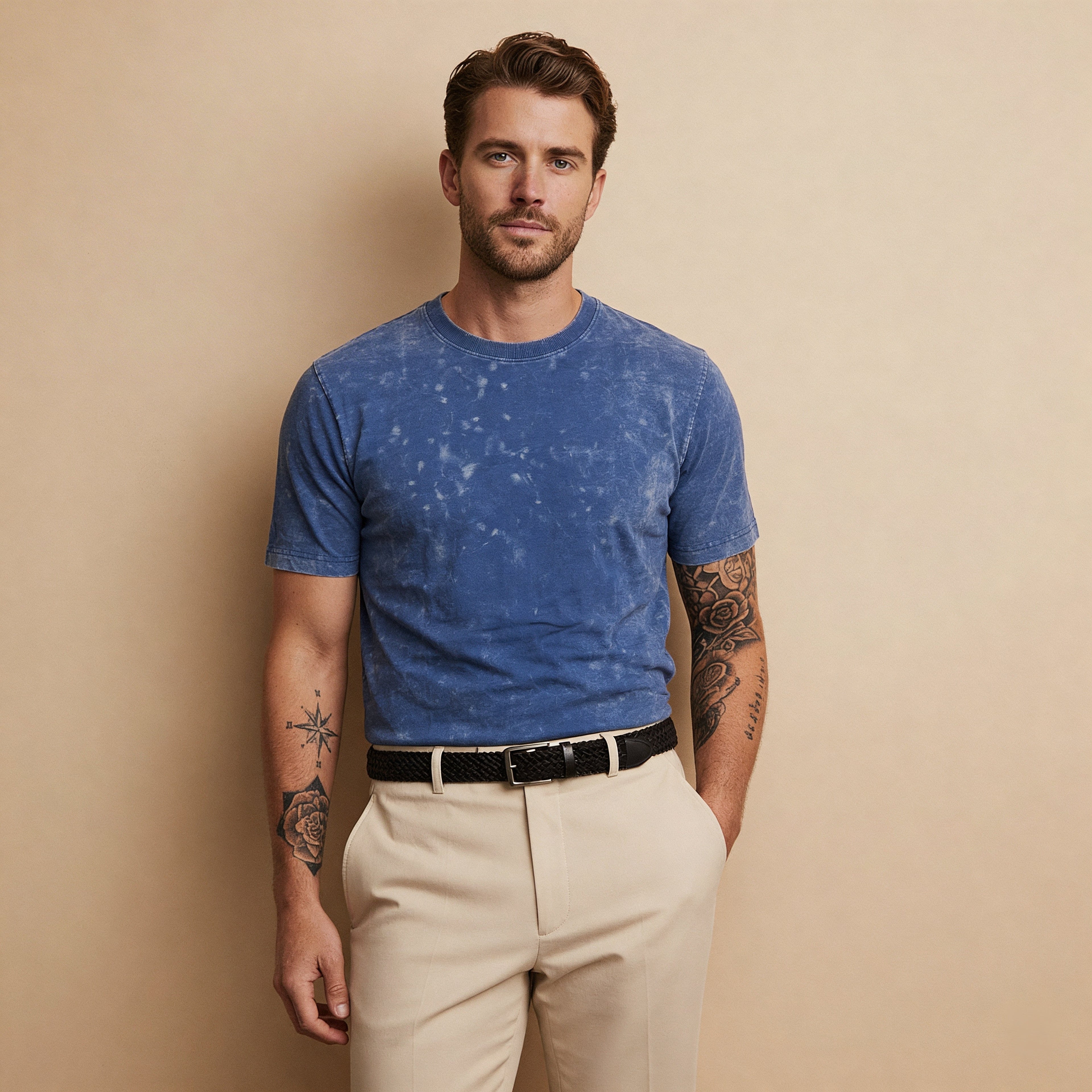 Ocean Blue Acid Wash