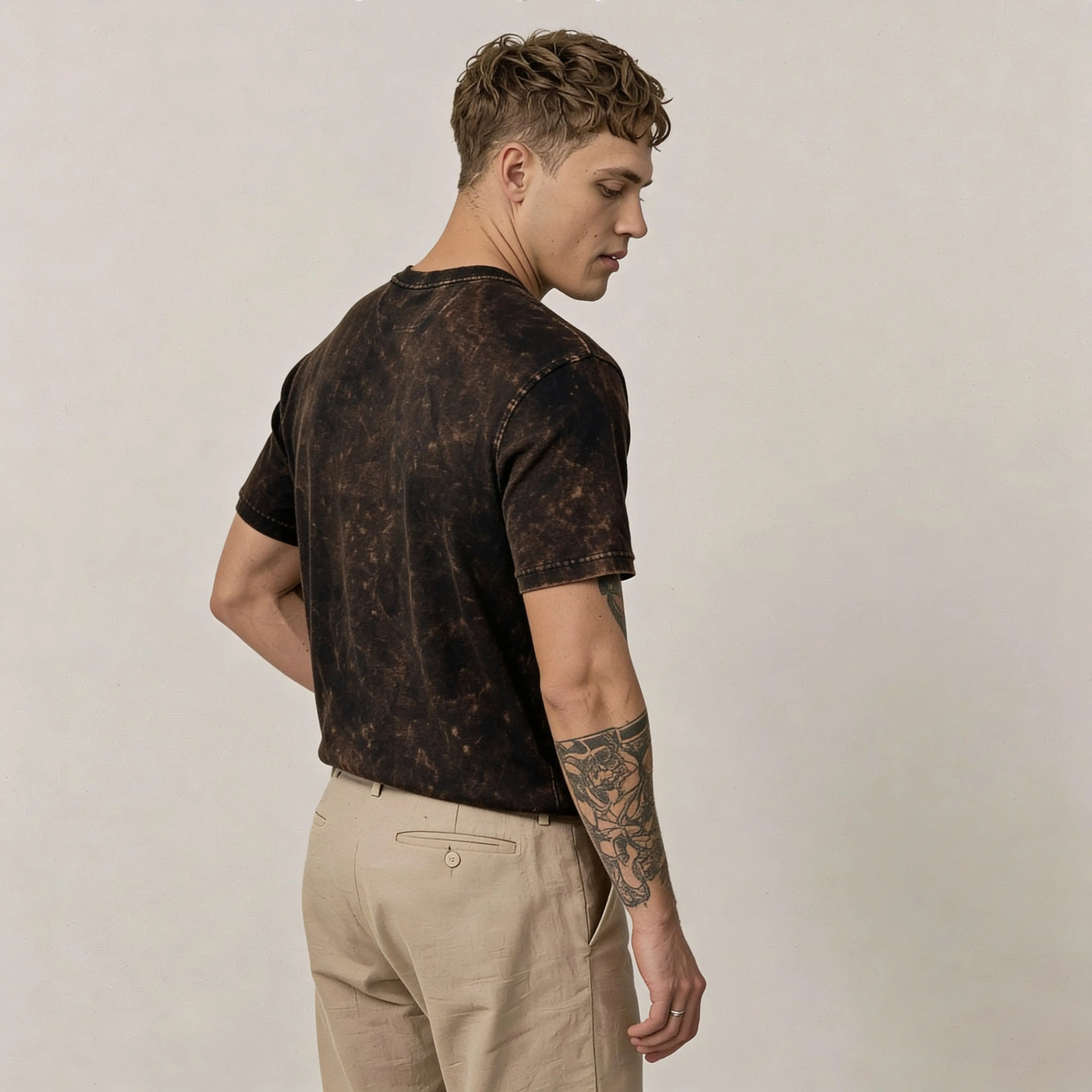 Coffee Fade Acid Wash VYNWOLF