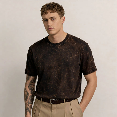 Coffee Fade Acid Wash VYNWOLF